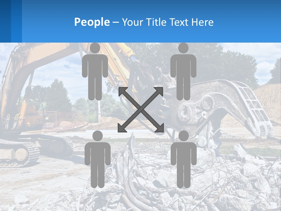 Crushing Hydraulic Damage PowerPoint Template