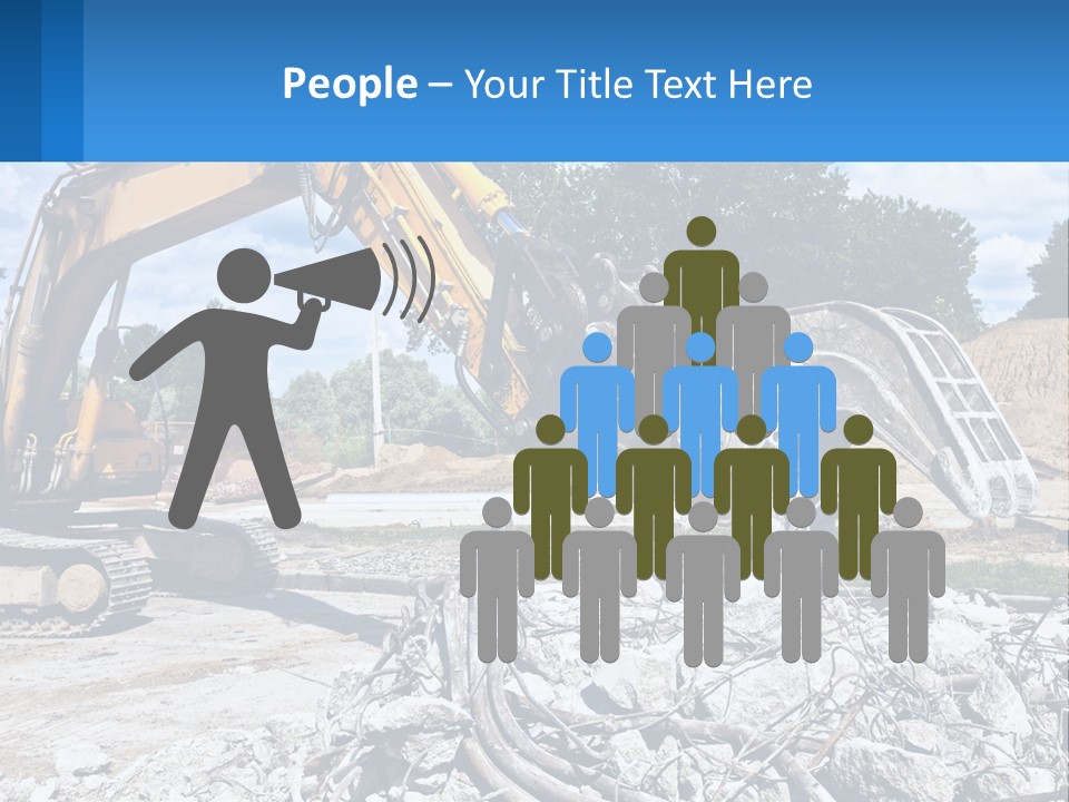Crushing Hydraulic Damage PowerPoint Template