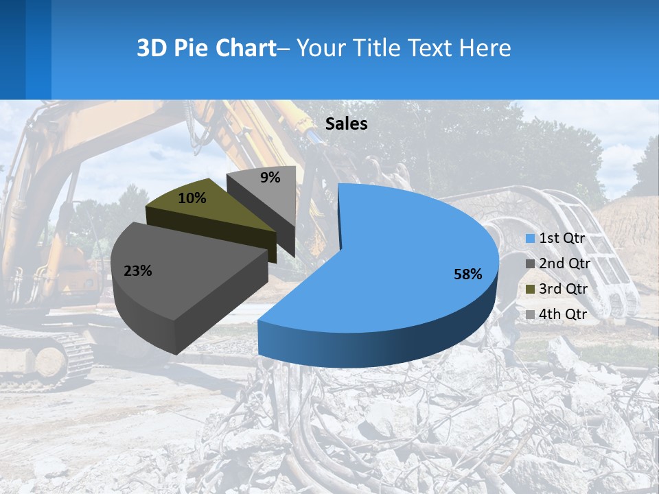 Crushing Hydraulic Damage PowerPoint Template