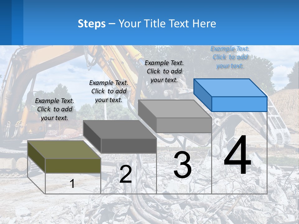 Crushing Hydraulic Damage PowerPoint Template