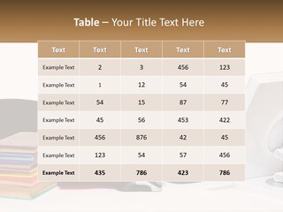 College Woman Assured PowerPoint Template