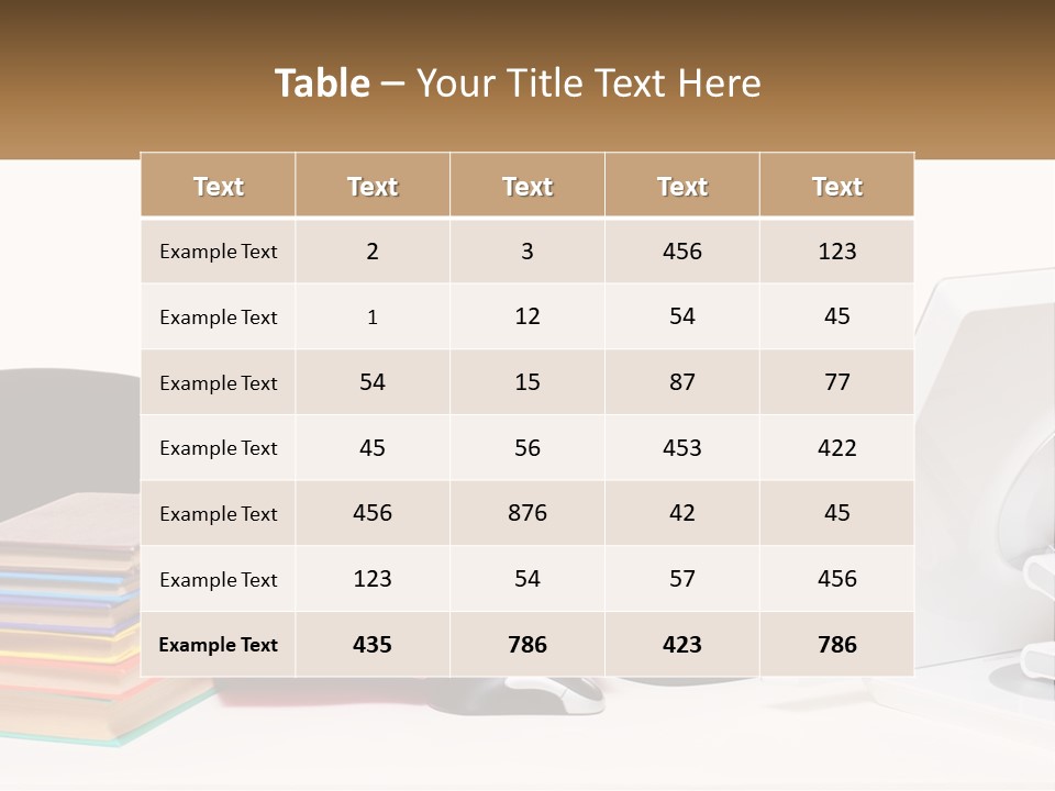 College Woman Assured PowerPoint Template