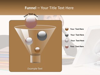 College Woman Assured PowerPoint Template