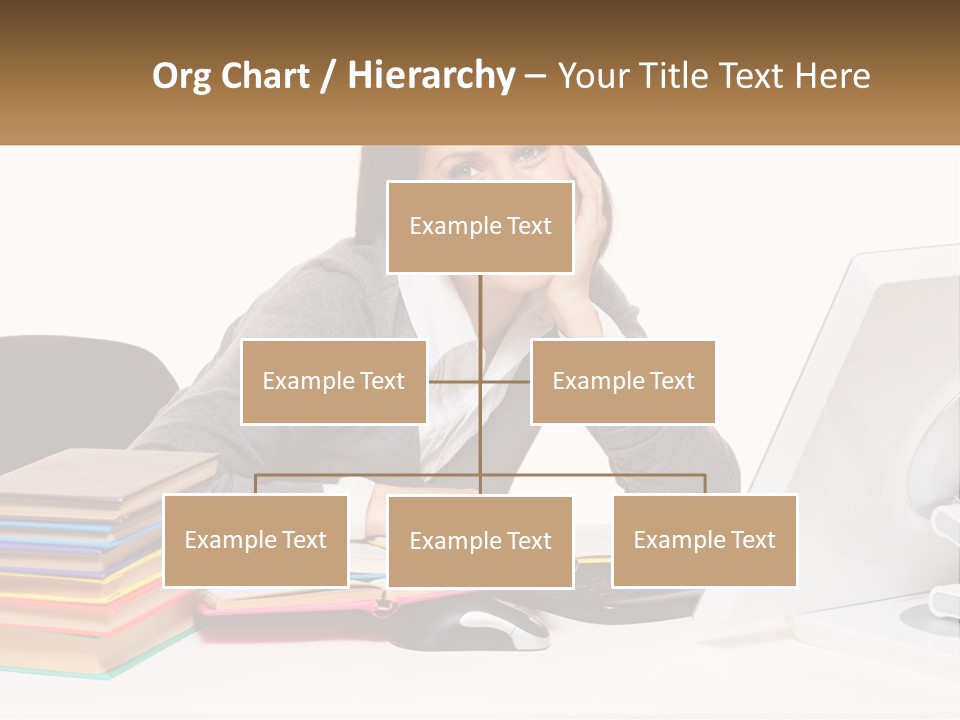 College Woman Assured PowerPoint Template