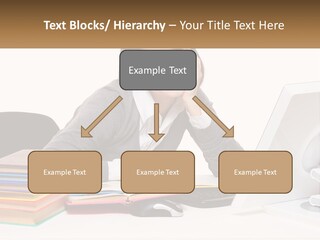 College Woman Assured PowerPoint Template