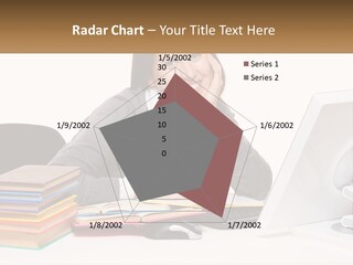 College Woman Assured PowerPoint Template