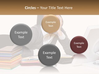 College Woman Assured PowerPoint Template