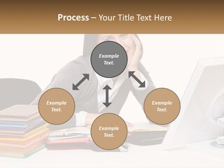 College Woman Assured PowerPoint Template