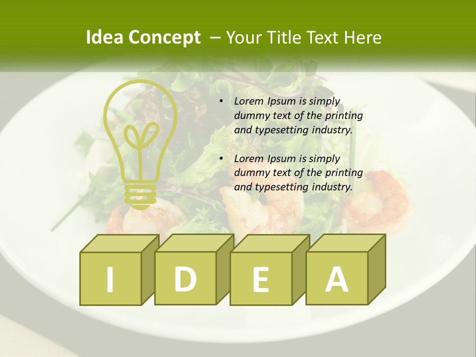 Food Vegetarian Meal PowerPoint Template