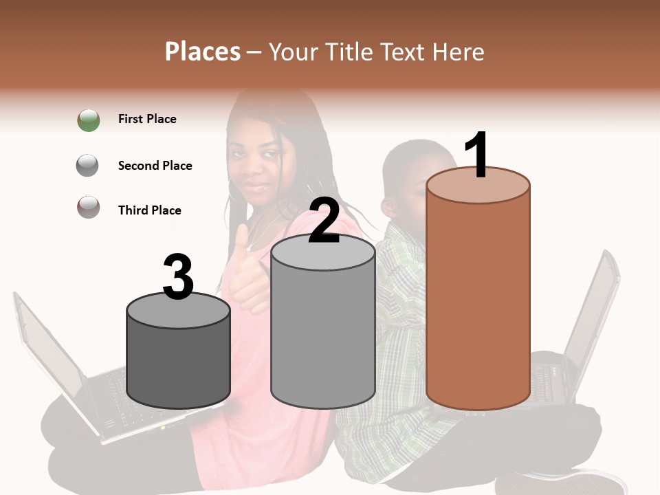 African Horizontal Computer PowerPoint Template