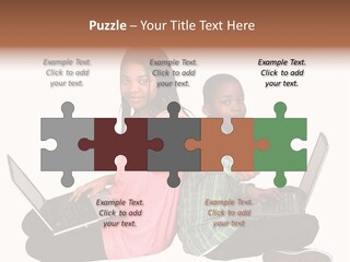 African Horizontal Computer PowerPoint Template