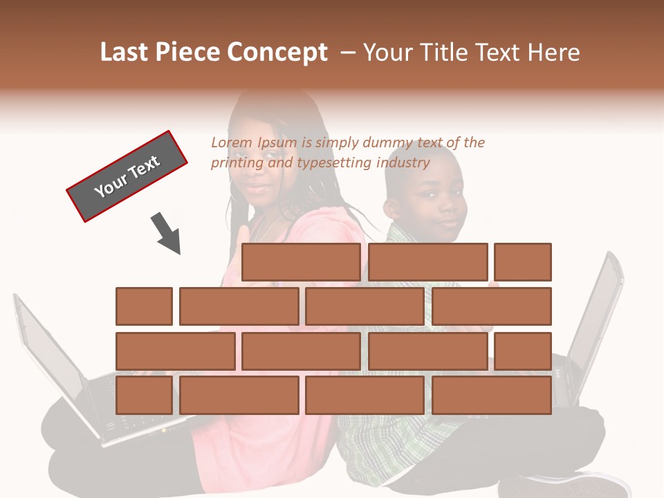 African Horizontal Computer PowerPoint Template