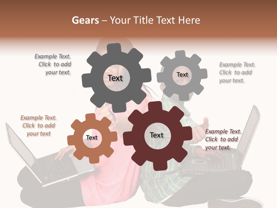 African Horizontal Computer PowerPoint Template