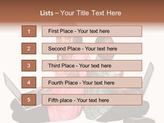 African Horizontal Computer PowerPoint Template