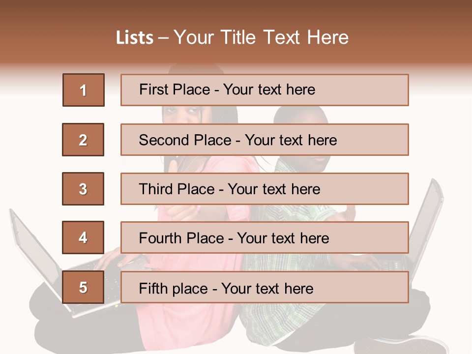 African Horizontal Computer PowerPoint Template