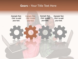 African Horizontal Computer PowerPoint Template