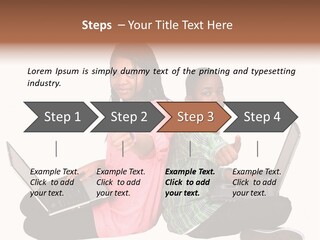 African Horizontal Computer PowerPoint Template