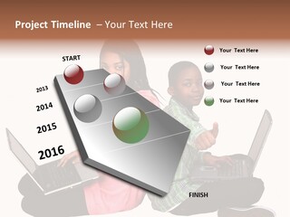 African Horizontal Computer PowerPoint Template