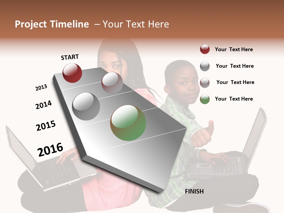 African Horizontal Computer PowerPoint Template