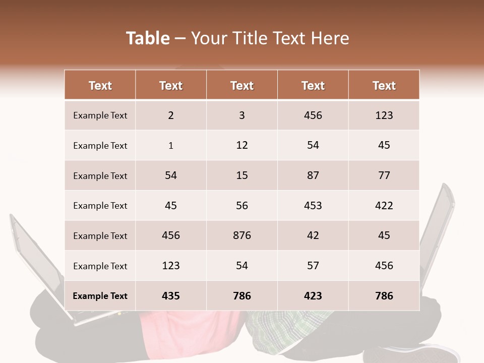 African Horizontal Computer PowerPoint Template