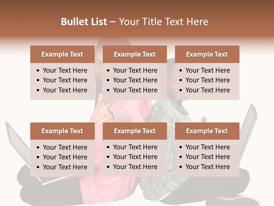 African Horizontal Computer PowerPoint Template