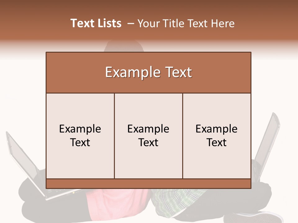 African Horizontal Computer PowerPoint Template