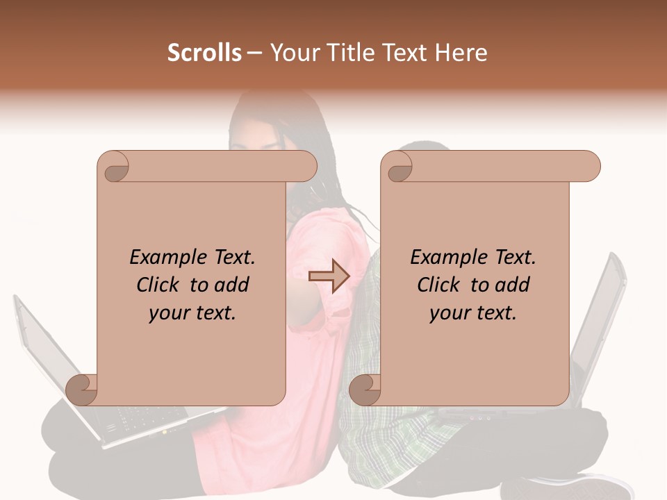 African Horizontal Computer PowerPoint Template