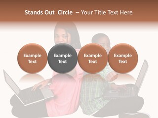 African Horizontal Computer PowerPoint Template