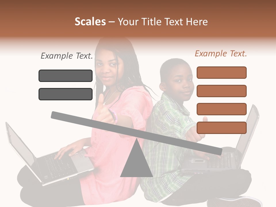 African Horizontal Computer PowerPoint Template
