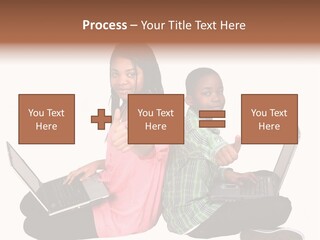 African Horizontal Computer PowerPoint Template