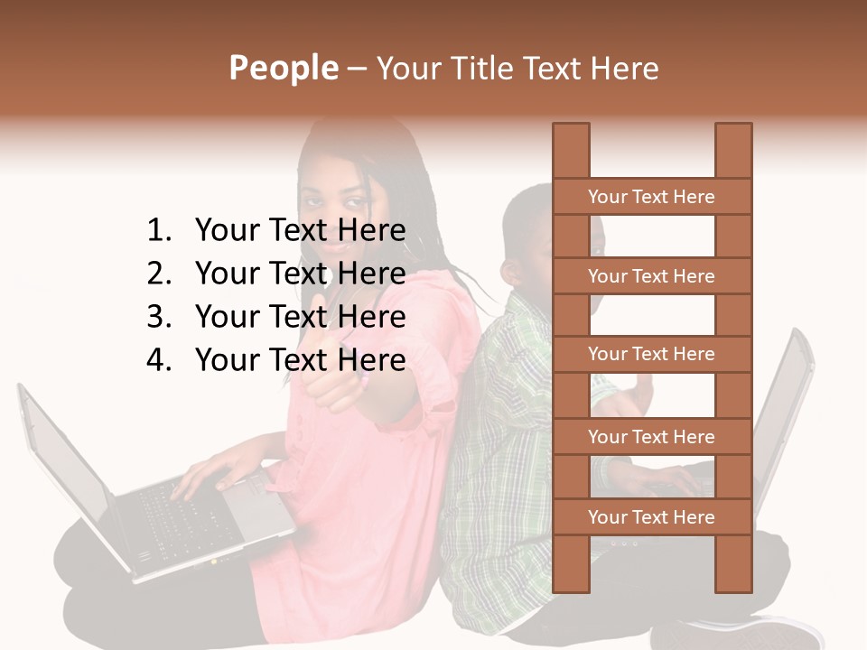 African Horizontal Computer PowerPoint Template
