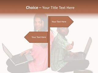 African Horizontal Computer PowerPoint Template