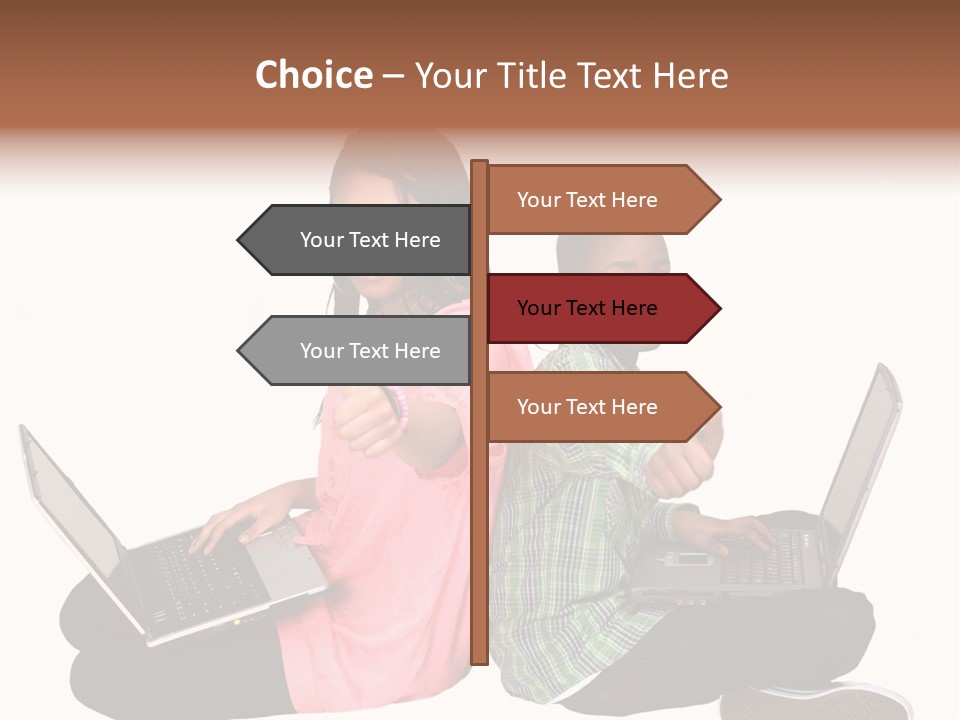 African Horizontal Computer PowerPoint Template