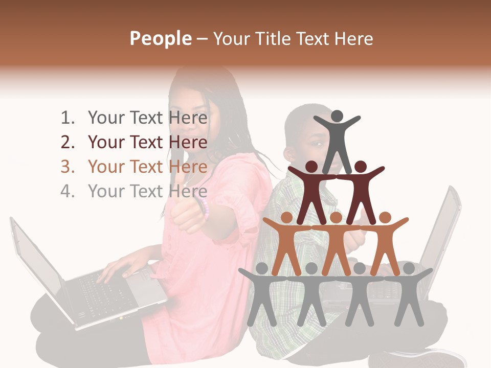 African Horizontal Computer PowerPoint Template