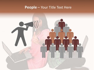 African Horizontal Computer PowerPoint Template