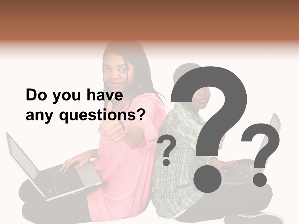 African Horizontal Computer PowerPoint Template