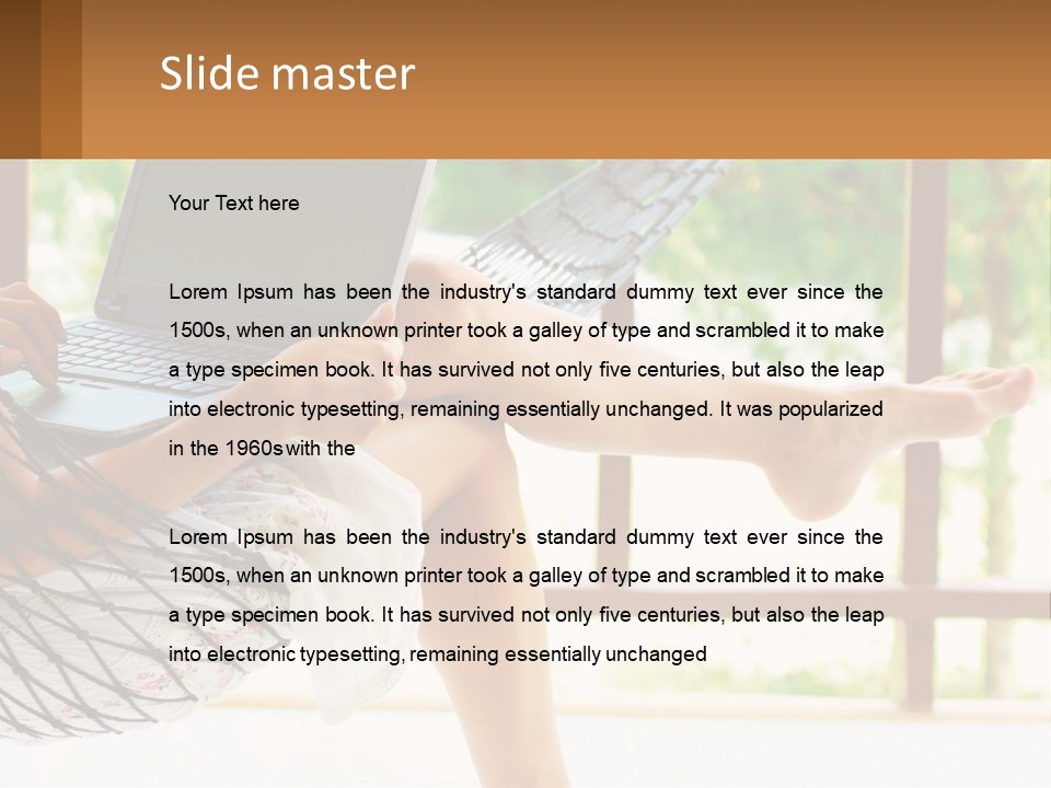 Job Day Hammock PowerPoint Template