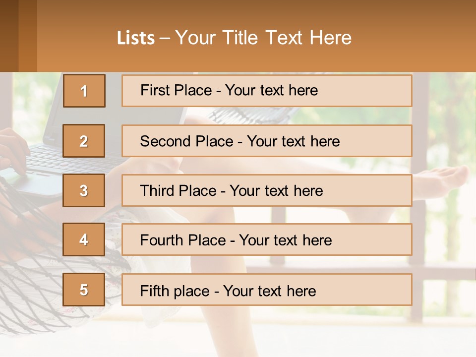 Job Day Hammock PowerPoint Template
