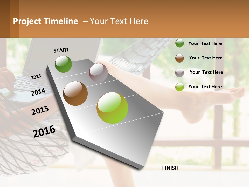Job Day Hammock PowerPoint Template