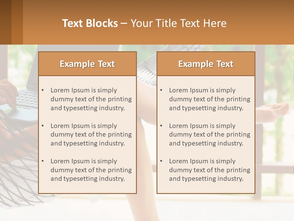 Job Day Hammock PowerPoint Template
