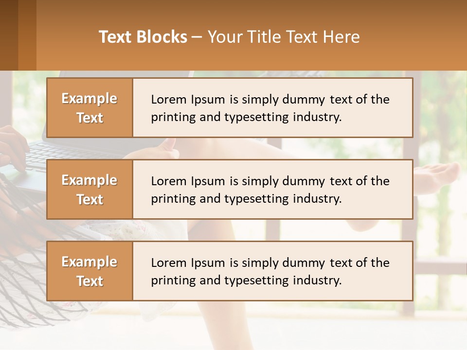 Job Day Hammock PowerPoint Template