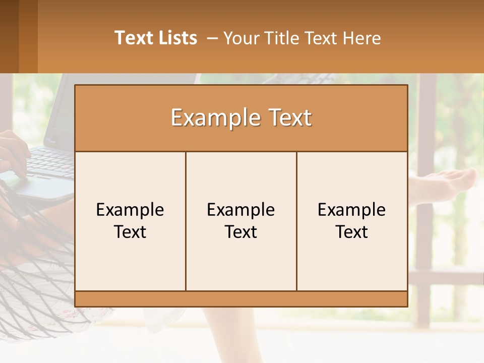 Job Day Hammock PowerPoint Template