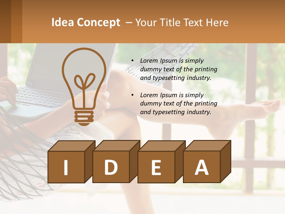 Job Day Hammock PowerPoint Template