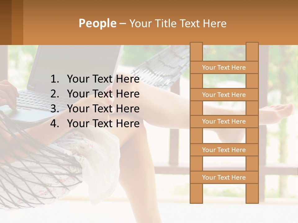 Job Day Hammock PowerPoint Template