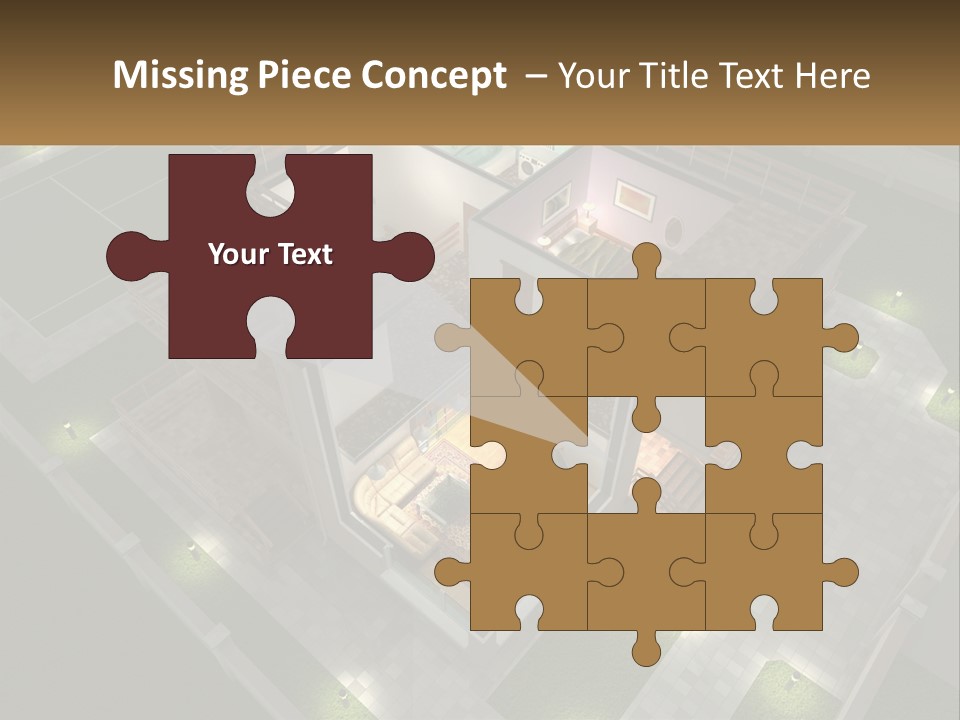 Carpet Wall Cut PowerPoint Template