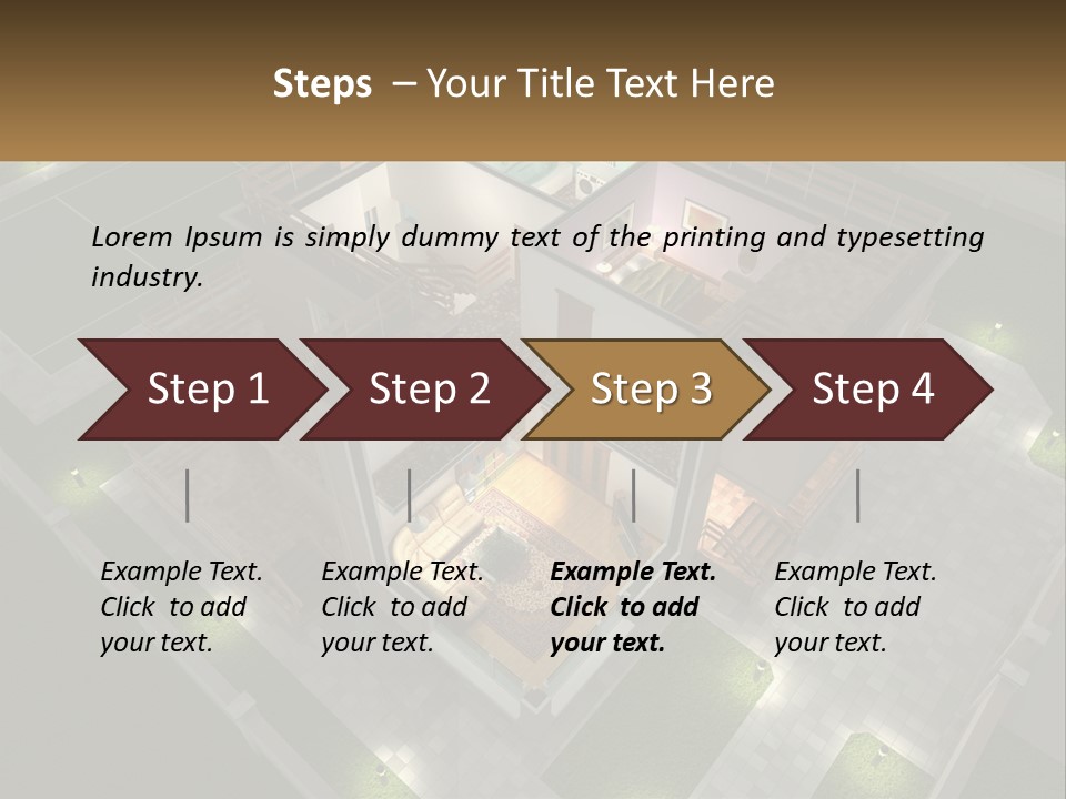 Carpet Wall Cut PowerPoint Template