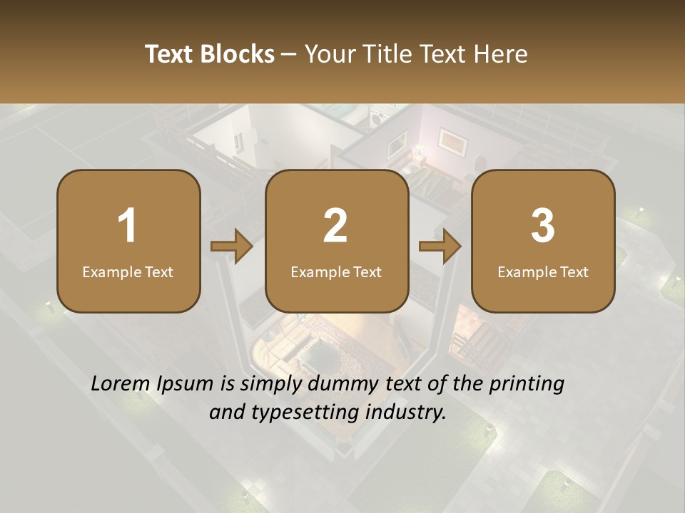 Carpet Wall Cut PowerPoint Template