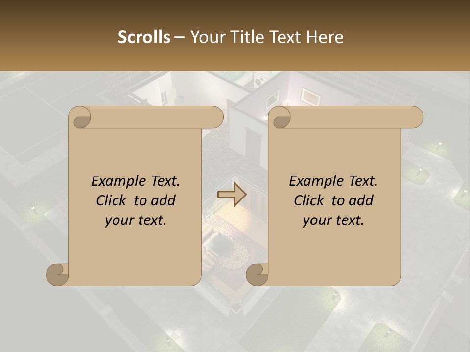 Carpet Wall Cut PowerPoint Template