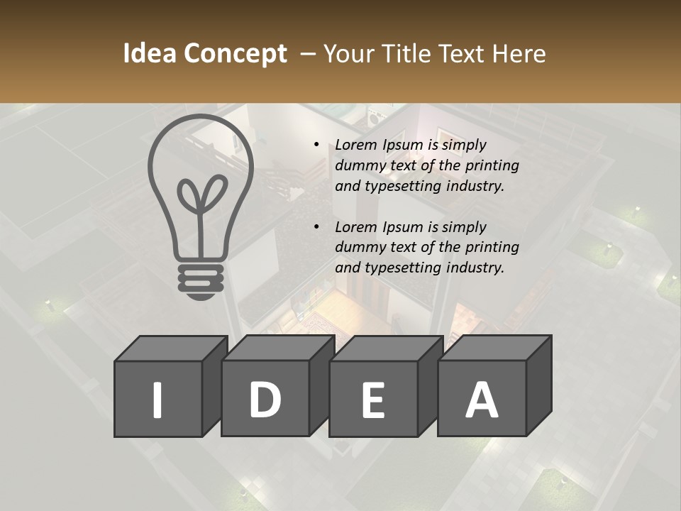 Carpet Wall Cut PowerPoint Template