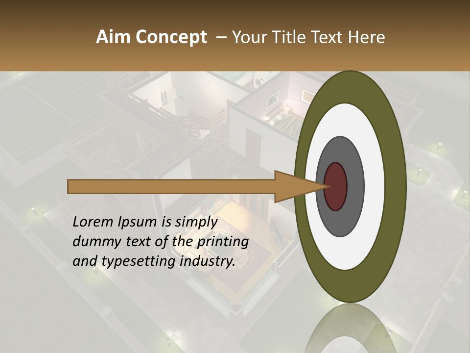 Carpet Wall Cut PowerPoint Template